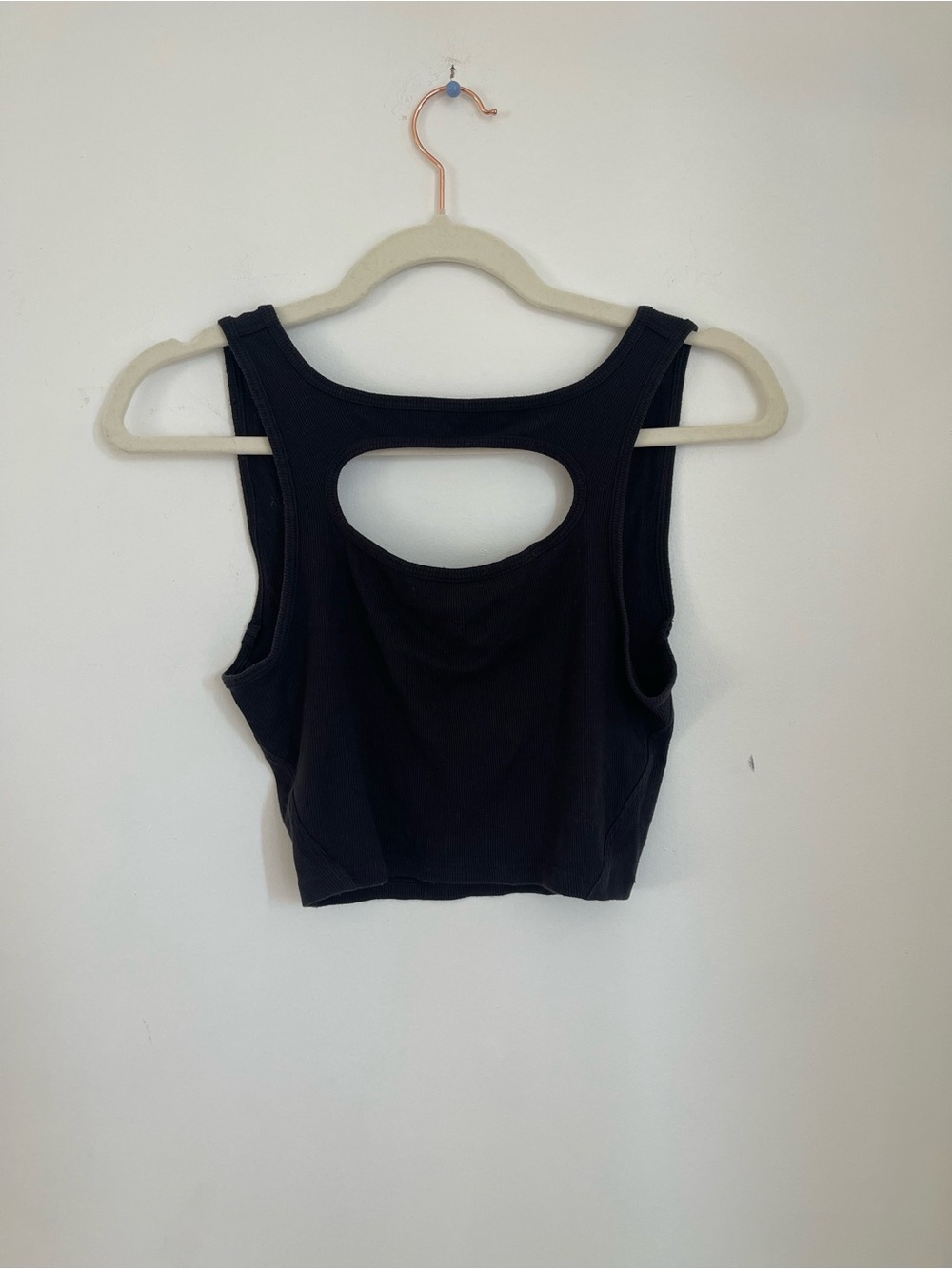 lululemon athletica Black Back-Cutout Crop Tank